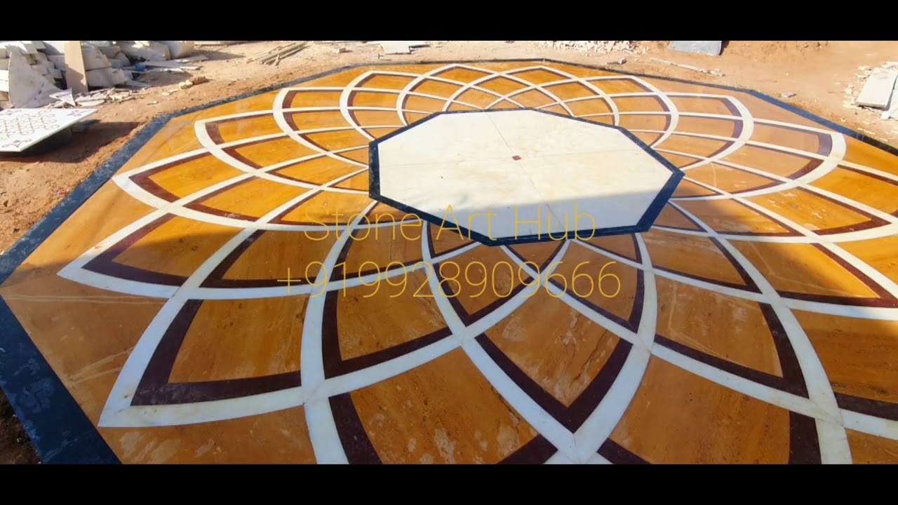 Medallion Inlay Floor Stone Art Hub YouTube