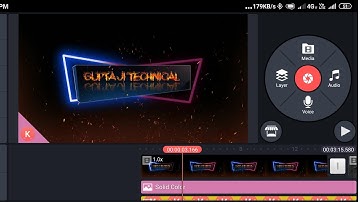 Kinemaster NEON borders naam editing tutorial