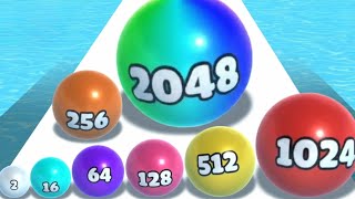 Ball Merge Number 2048 - Level Up Balls Satisfying ASMR Gameplay Numbers (Math Games) Android iOS  screenshot 2