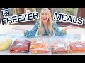 15 EASY FREEZER MEALS, BATCH COOKING + SLOW COOKER DUMP BAGS | Emily Norris