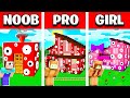 NOOB vs PRO vs GIRL FRIEND TRAIN EATER MINECRAFT HOUSE! (Build Battle)