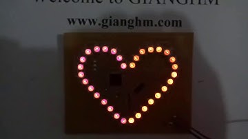 KD0006 - Led trái tim V4.0 - led dán RGB đa màu