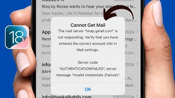 Cannot Get Mail: The Mail Server is Not Responding | iPhone iOS 18