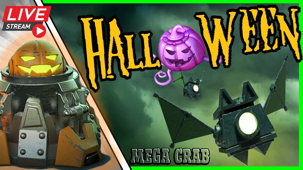 October Hallowed Mega Crab  (HQ18) Stages 1-25 - Boom Beach