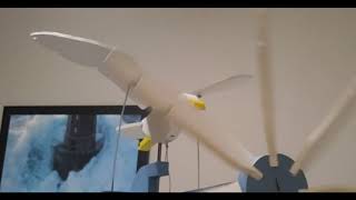 Seagull flying bird whirligig