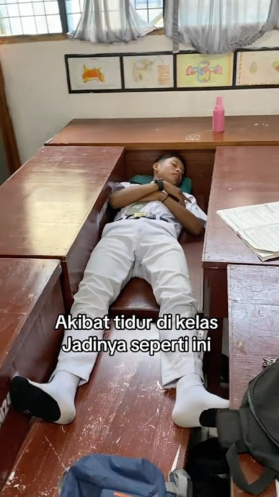 Di marah guru”akibat tidur