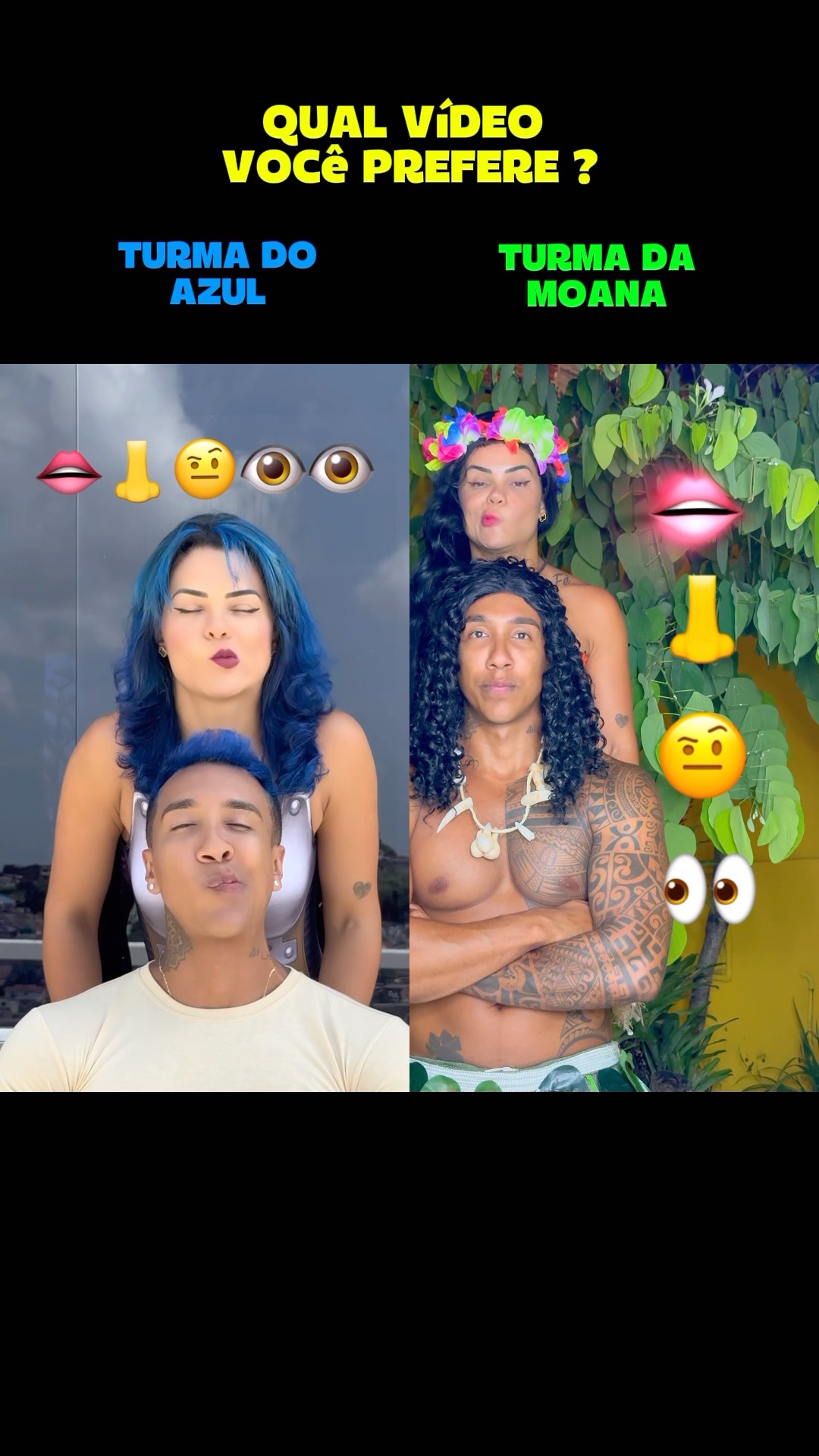 TURMA DO AZUL vs T. DA MOANA? @mayca.brasil #challenge #trend #funnymemes #funny #short #shorts