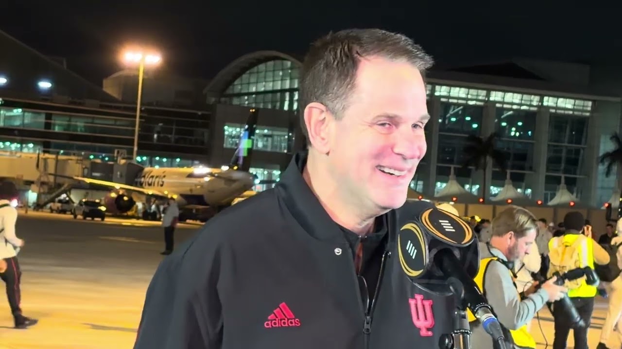 National Championship Q&A: Curt Cignetti speaks following Indiana’s arrival in Miami