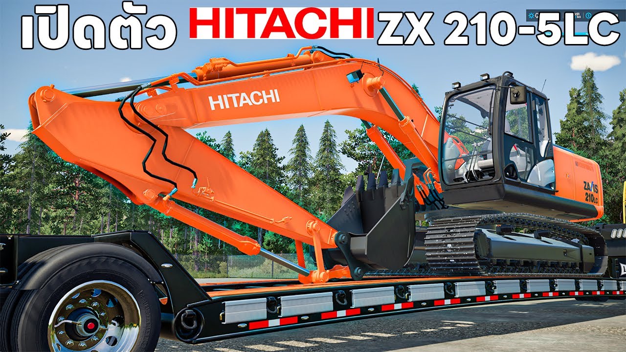 Launch HITACHI ZX200-5LC 5G, beautiful interior, lots of options
