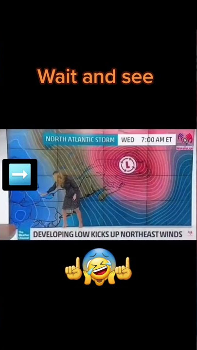 Weather presenter farts on live broadcast 😂😂