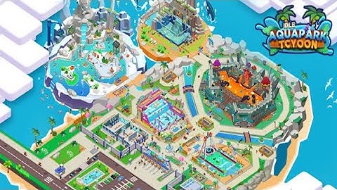 Idle Aquapark Tycoon (by Seda Games) IOS Gameplay Video (HD)