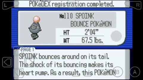 110: Where to Find Spoink in Pokemon Ruby!