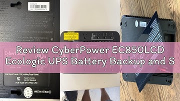 Review CyberPower EC850LCD Ecologic UPS Battery Backup and Surge Protector, 850VA/510W, 12 Outlets,