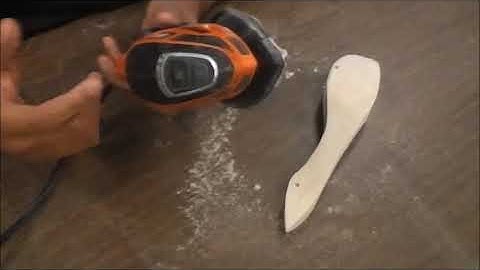 How to make a Balsa CO2 Dragster Part Six Using the Orbital Sander
