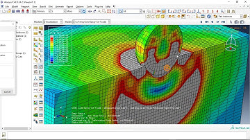Simulation cold spray process of ceramic particles impact on the titanium target in Abaqus