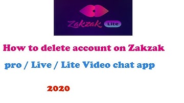 how to delete account on zakzak lite app | how to deactivate account on zakzak app