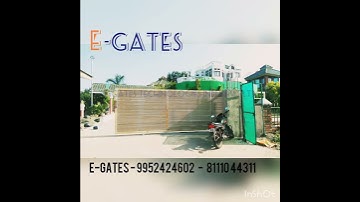 Automatic remote control sensor sliding gate - E-Gates Technologies