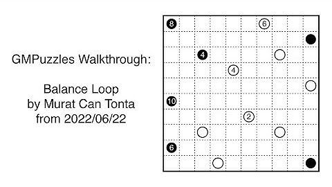 GMPuzzles - 2022/06/22 - Balance Loop by Murat Can Tonta