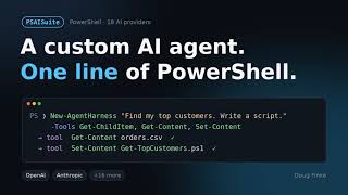 Build a Custom AI Agent in One Line of PowerShell