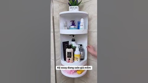 KỆ GÓC XOAY 360 ĐA NĂNG GẮN TƯỜNG