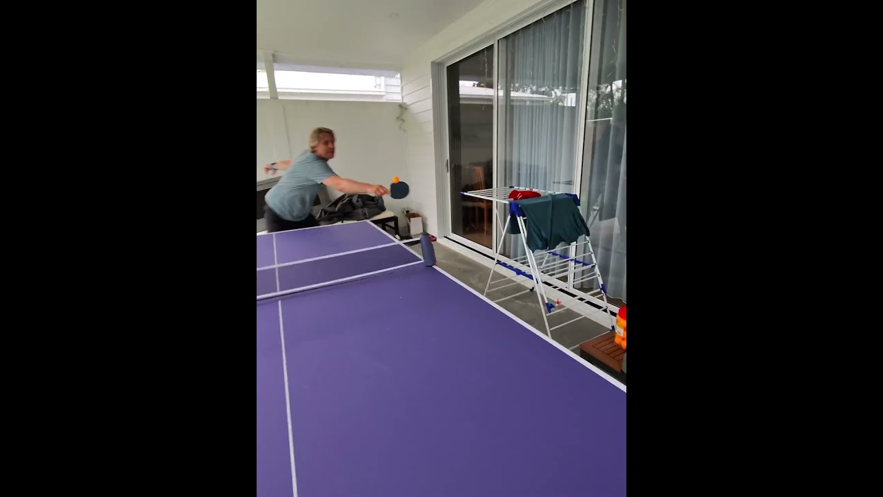 Playing Table Tennis with Father - you have to be professional ;)