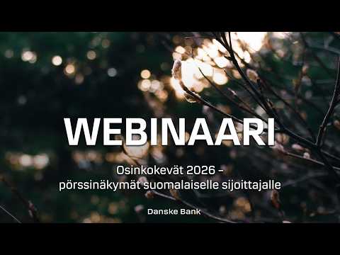 Osinkokevät 2026 – pörssinäkymät suomalaiselle sijoittajalle