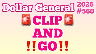 2026 Dollar General Couponing CLIP AND GO MUST WATCH