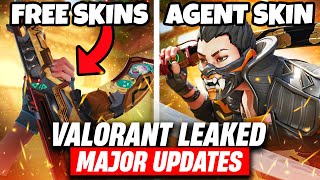 *LEAKED* 3 MAJOR UPDATES COMING TO VALORANT (Free Skins, Agent Skins, & More)