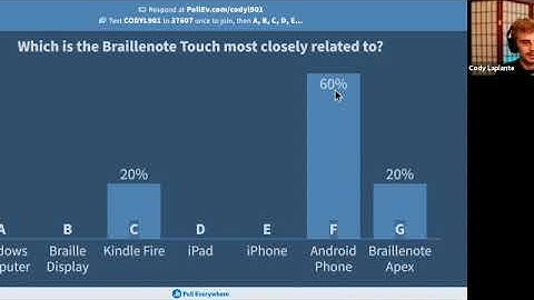 Braillenote Touch Troubleshooting, Cody LaPlante - February 18, 2021