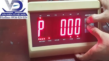 Cách chỉnh đầu cân điện tử t7e