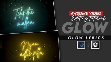How To Edit Glow lyrics In Node Video & Alight Motion || Neon Lyrics Video Editing Tutorial Telugu ⚡
