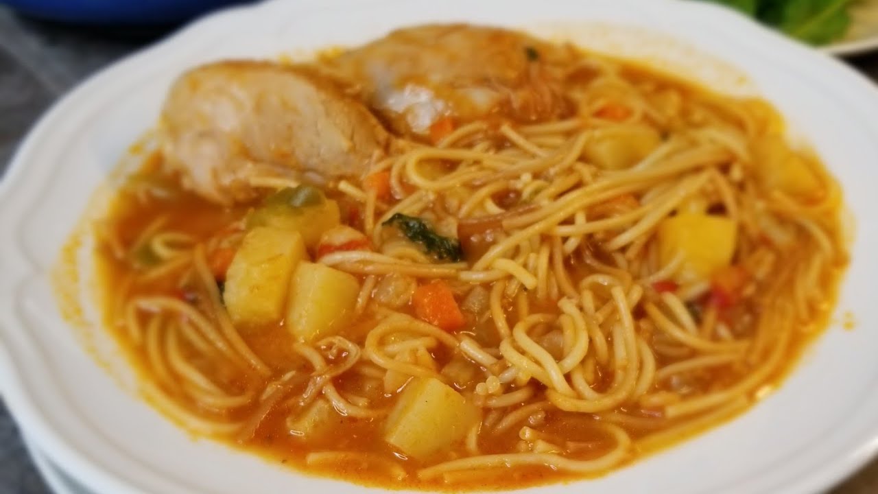 sopa-de-fideo-con-pollo-easy-chicken-and-fideo-soup-youtube