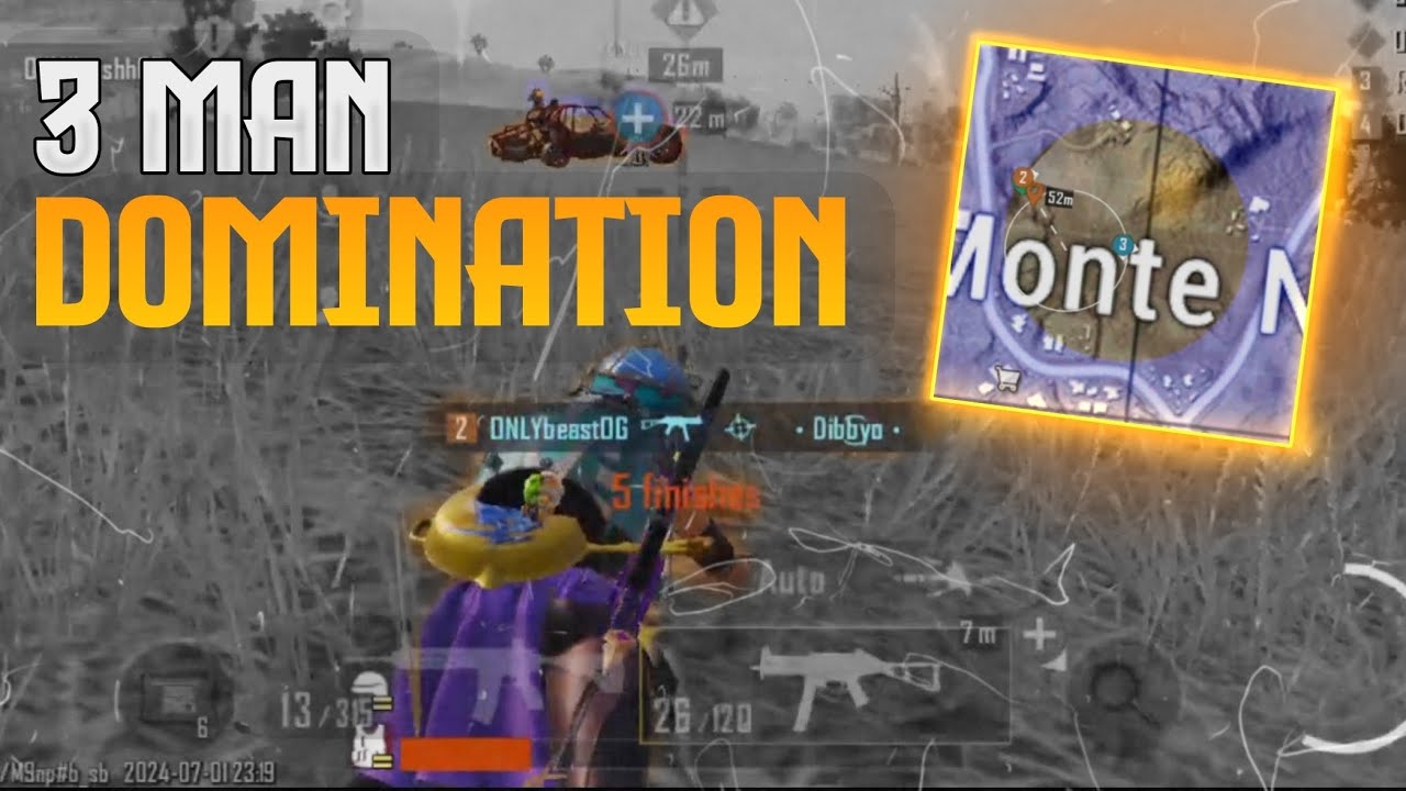 3 Man Domination in Practise Scrims | RAW IGL POV | Solo 5 kills | #2 ...