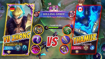 YU ZHONG - USED THIS BUILD VS THAMUZ TO MAKE HIM FEEDER | YU ZHONG BEST BUILD 2025 | fanaticMLBB