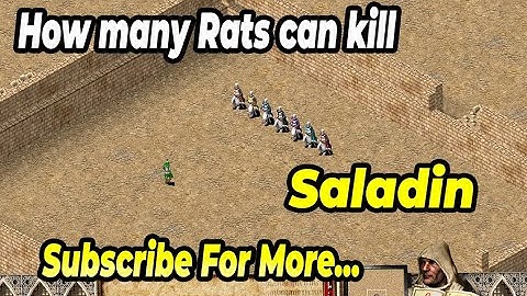 7 RAT vs Saladin | 7 Rats Can Beat Saladin? | Stronghold Crusader Lords Battle