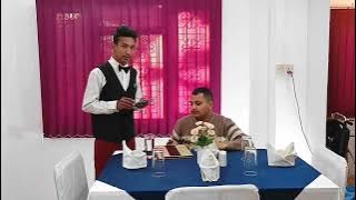 Raju Nepali Waiter F&B service skill demonstration working video