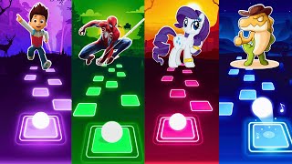 Paw Patrol VS Spiderman VS My little pony VS Gummigoo | Tiles Hop