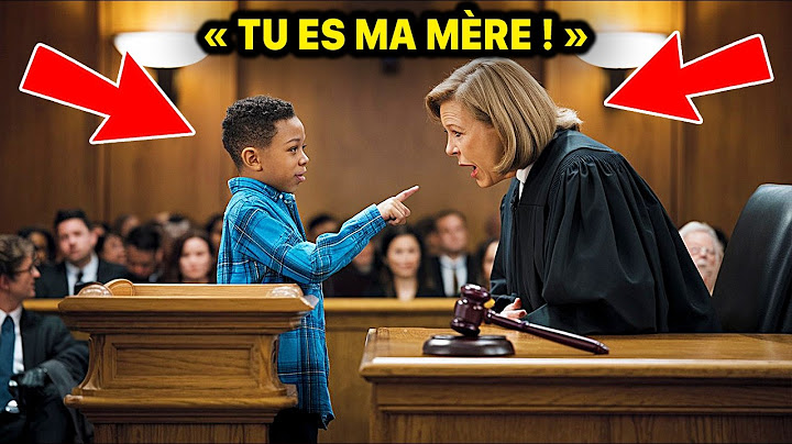 UN GARÇON NOIR DIT À LA JUGE : "VOUS ÊTES MA MÈRE" — LA SALLE D'AUDIENCE SE FIGE