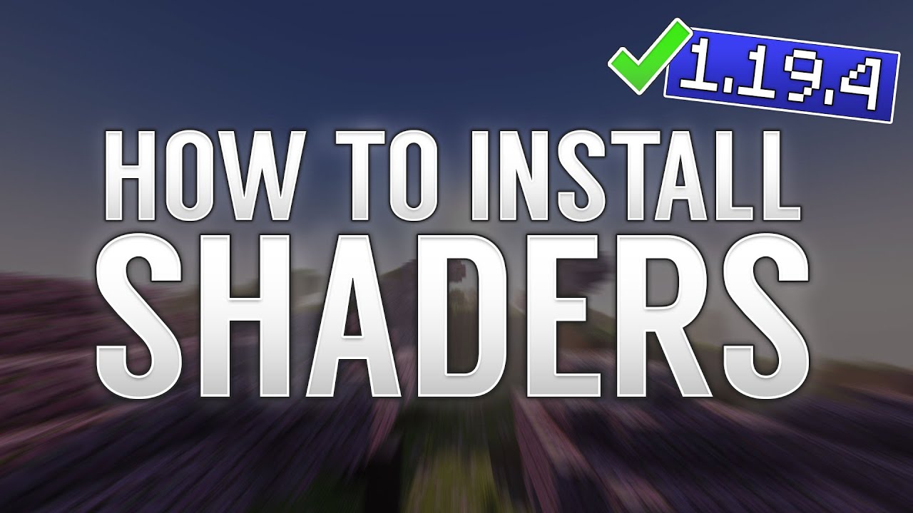 How To Download & Install Shaders on Minecraft 1.19 (PC) 