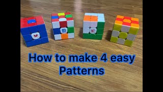 How to make four easy patterns for beginners