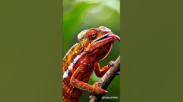 “Color Changing Chameleon 🦎🌈 | Stunning AI Shorts”