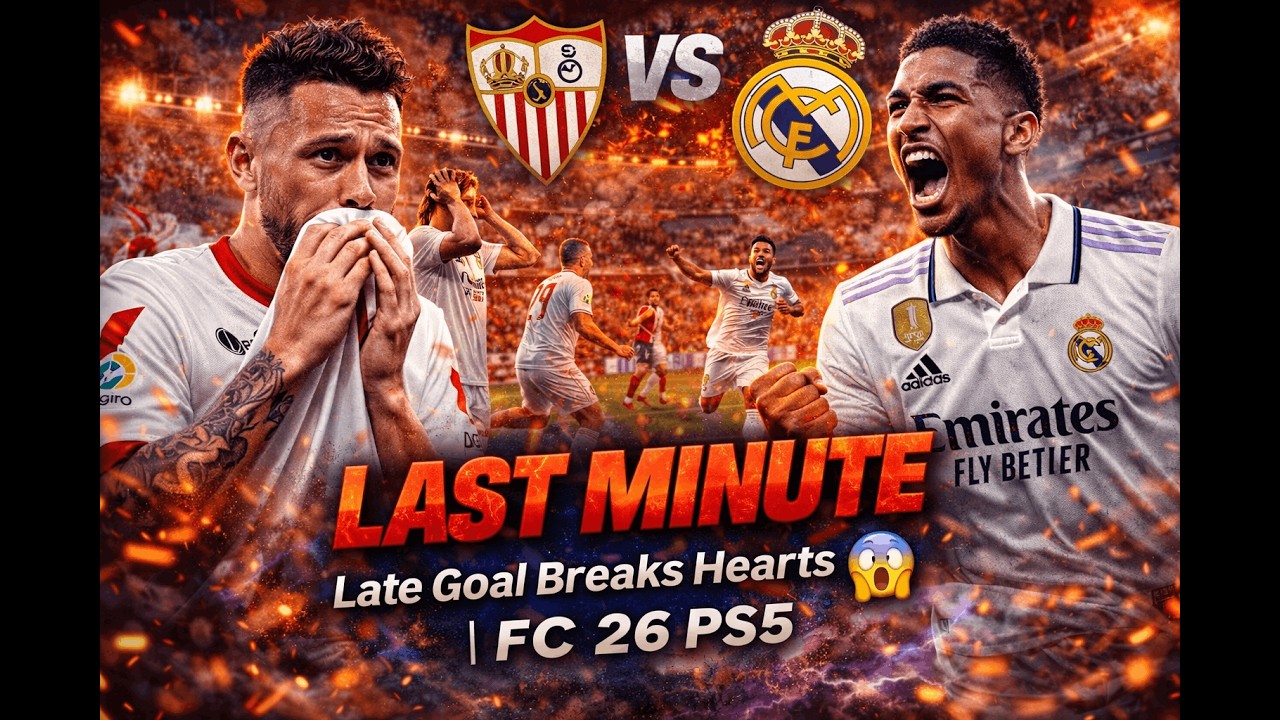 Late Goal Breaks Hearts 😱 | FC 26 PS5 Sevilla vs Real Madrid