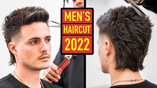 Mens Haircut & Hairstyle 2022 | Short Textured Modern Mullet