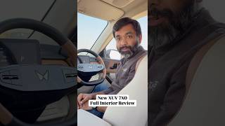 New Mahindra XUV 7XO Quick Interior Review! #Shorts