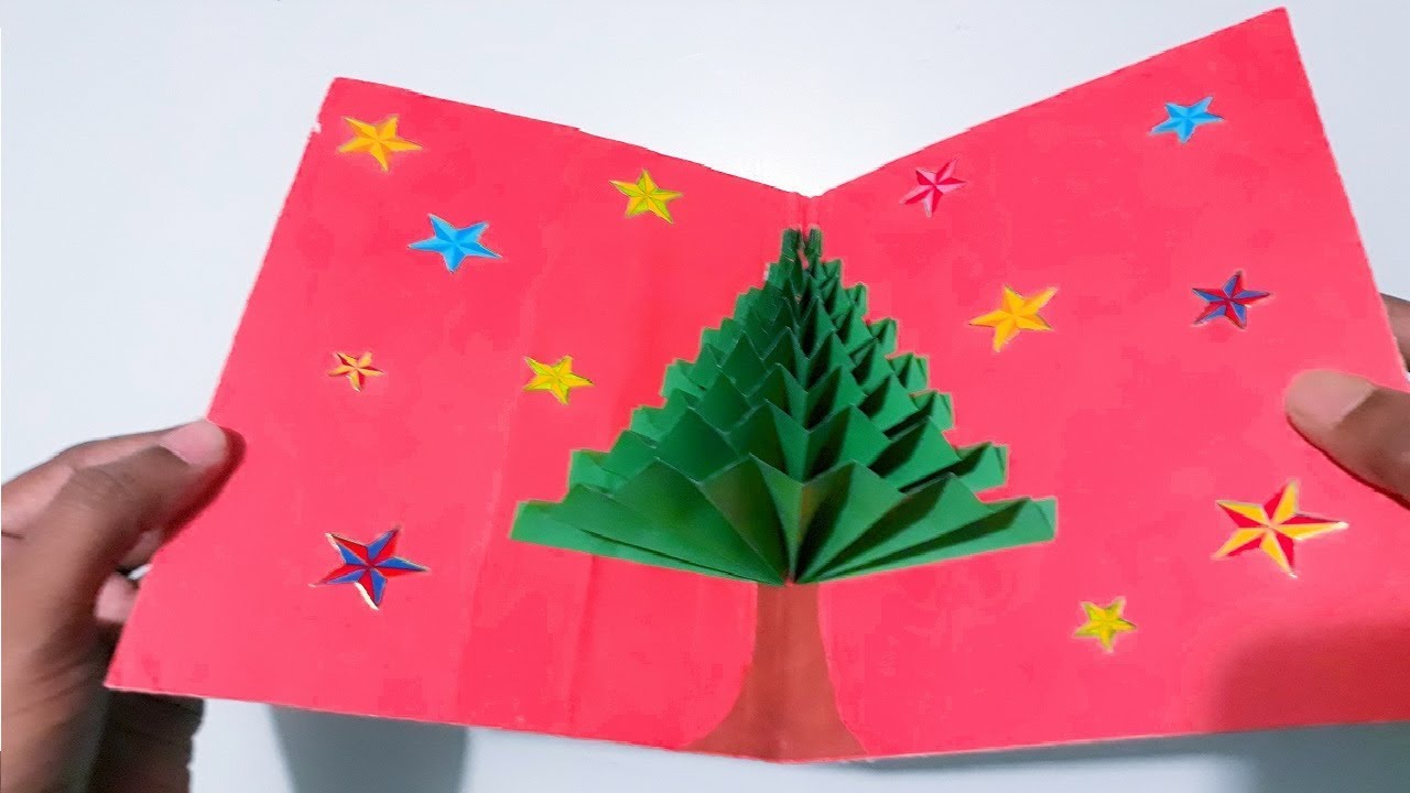 Very Easy | DIY 3D Christmas Pop Up Card | How to make 3D Pop Up ...