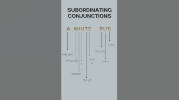 Subordinating conjunctions Easy Learning Trick