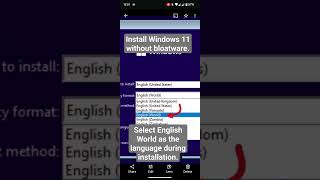 Install Windows 11 without bloatware #windows #windows11