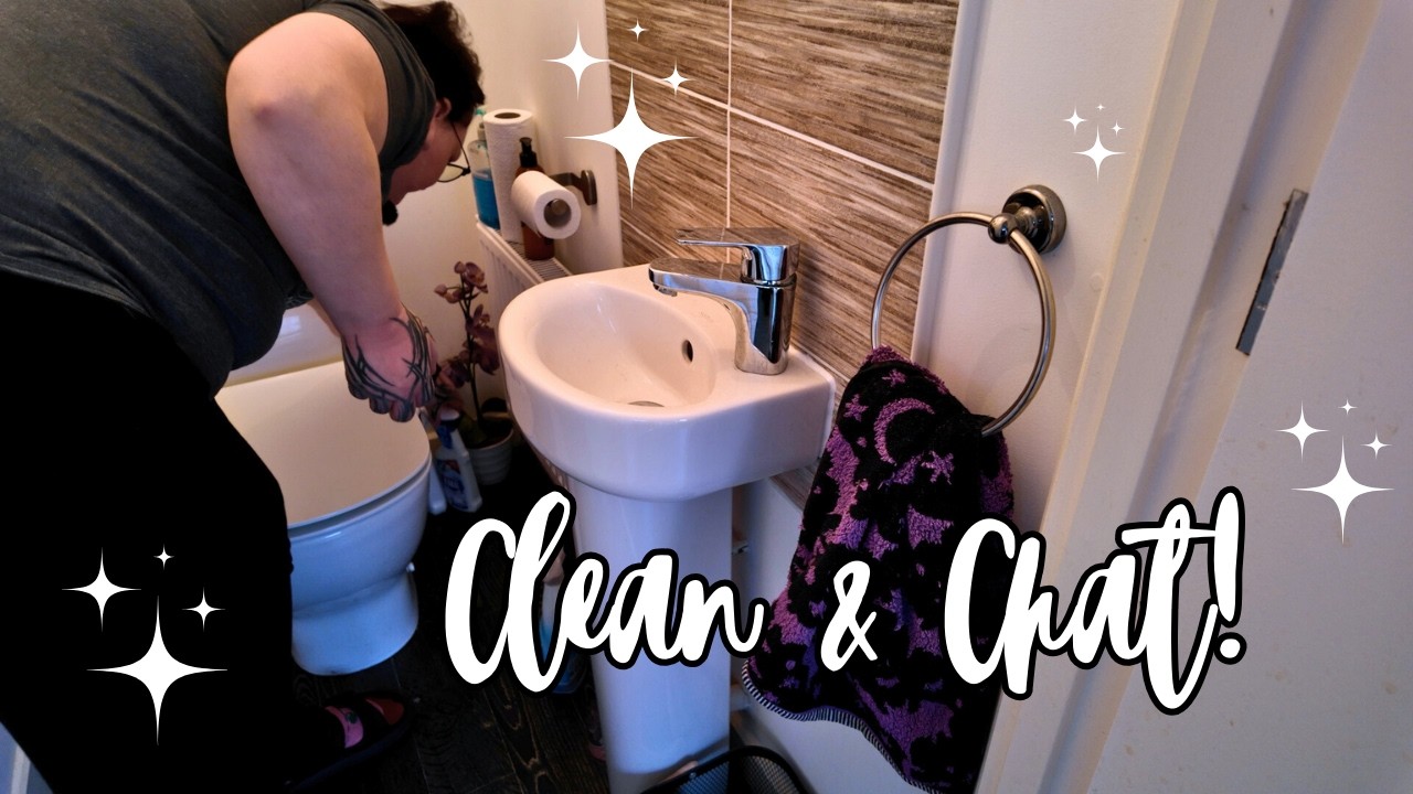 Clean With Me | Full House Bathroom Deep Clean + Chatting