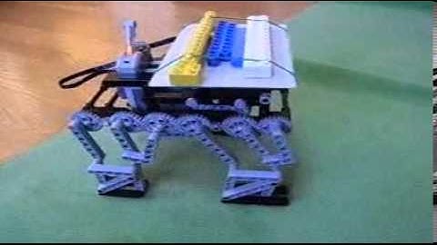 Lego Technic Variable Parallel Linkage 4 Legged Walking Robot 008