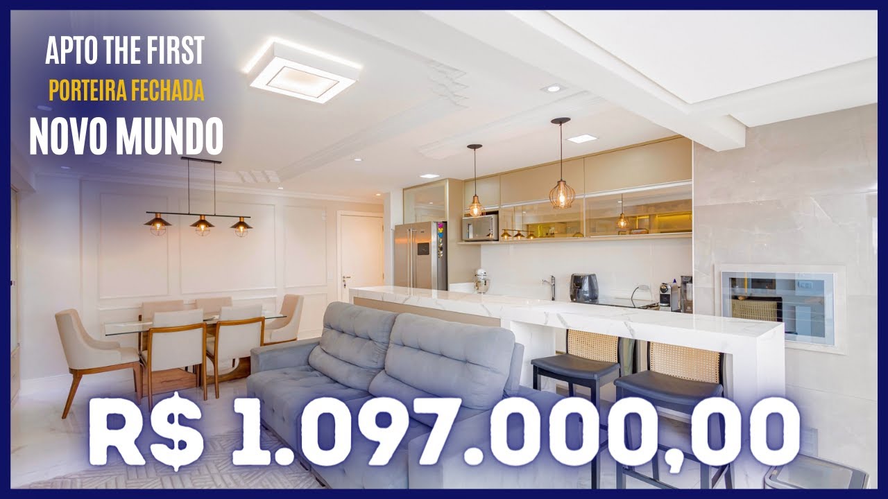 APARTAMENTO PORTEIRA FECHADA NO CONDOMINIO THE FIRST NOVO MUNDO CURITIBA PR